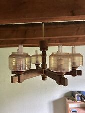 Deckenlampe Vintage 60er 70er Lampe Holz Retro