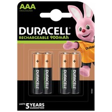 kQ Duracell Akku Recharge Ultra Micro AAA HR03 NiMH 1.2V 900 mAh 4er Blister