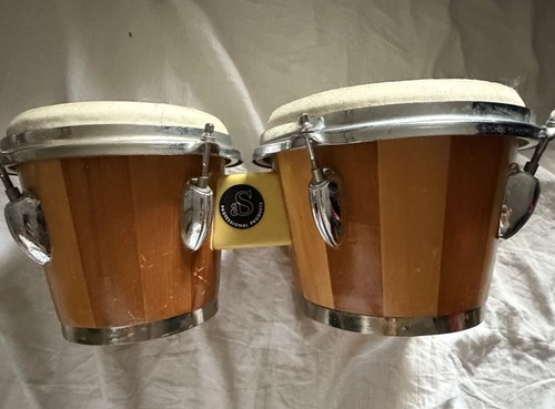 Bongo trommeln 8 holz - 7",