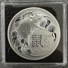1 oz Silber  Australia 2020 - Lunar II - Year of the Rat - Royal Australian Mint