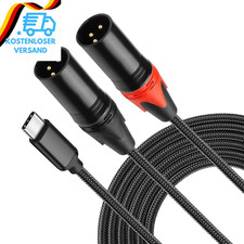 XMSJSIY USB C Auf Dual XLR