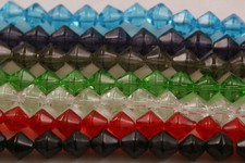 Doppelkegel & Kristall Perlen