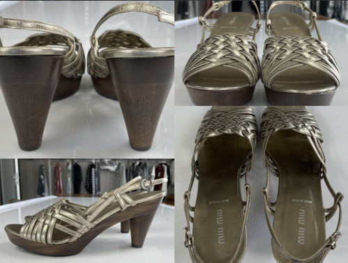 Miu nappa silk mules - miu,