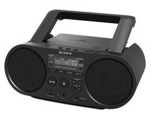 SONY CD Boombox ZS-PS50B Personal Audio System, MP3, USB, AUX schwarz, Neu, OVP