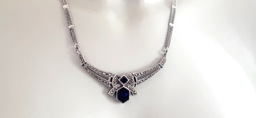 Silber collier 925 onyx - °,
