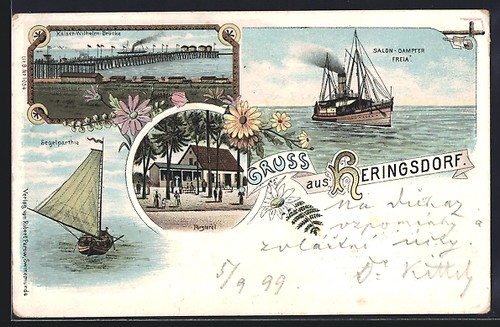 Lithographie heringsdorf - heringsdorf, /