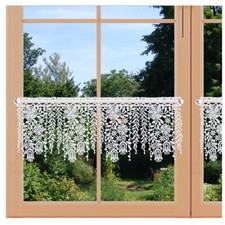 Stickerei-Scheibengardine Ella