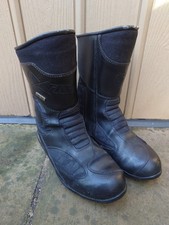 Oxtar Motorradstiefel schwarz Gore-Tex wasserdicht EU 41 Knöchel Reißverschluss