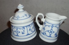 Zuckerdose und Milchkännchen  Marke Winterling , Indisch Blau Porzellan