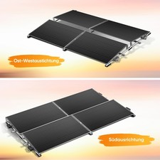 Solar Halter Flachdach Set
