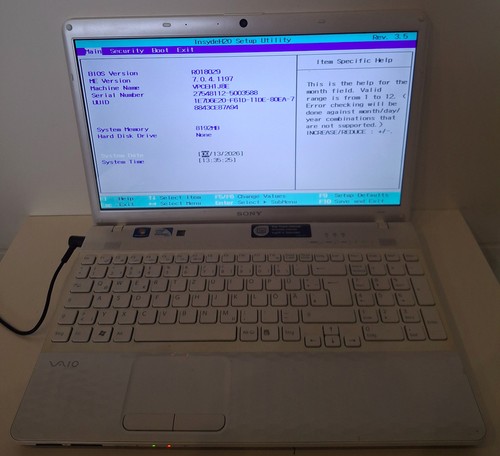 Sony vaio pcg 7191m notebook - ,