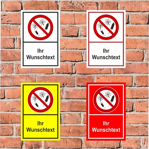 Schild feuerwerk abschießen - feuerwerk,