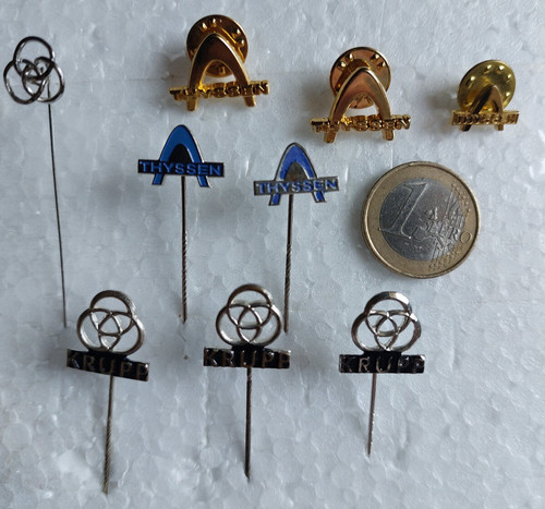 Thyssen krupp 9 anstecker - thyssen,