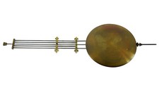 Großes altes Uhren Pendel f Freischwinger Wanduhr Regulator Uhrwerk Uhrmacher