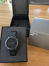 Garmin Fenix 6 Pro Solar, 47mm, Schwarz/Schiefergrau