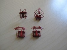 2 Paar Original Sommerfeldt Spur N Scherenstromabnehmer SBB Rot lackiert.