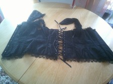 Korsett Damen mit Spitzenärmel