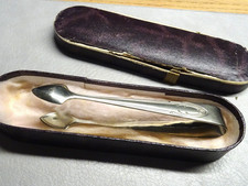 Alte versilberte Zuckerzange