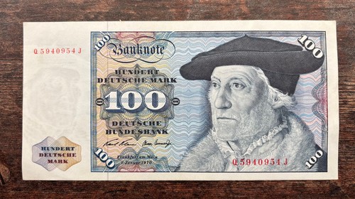 100 schein 1970 sehr - schein,