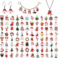96 Stücke Weihnachten Emaille Charme Anhänger Gemischte Stile Schmuck Set