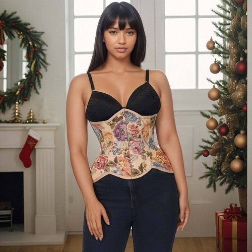 Vintage curvy korsett beige - korsett,