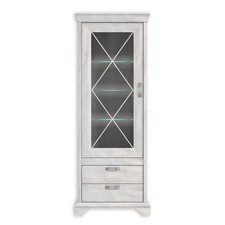 Vitrine hoch pinie weiß - vitrine,