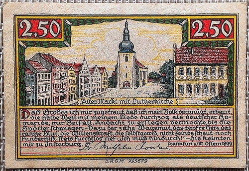 Notgeld mark insterburg - 2,50,