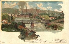 Gruss aus Mettlach - Litho