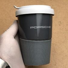 Original Porsche Kaffeebecher mit Deckel | Keramik - Kunststoff | Selten