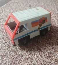 DDR Blechspielzeug Eiswagen Schwungrad Auto Prefo MSB MSW Plaho