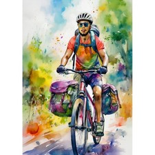 Postkarte. Gute Reise. Mit dem