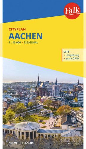 Falk cityplan aachen 000 - falk, 1:15.000