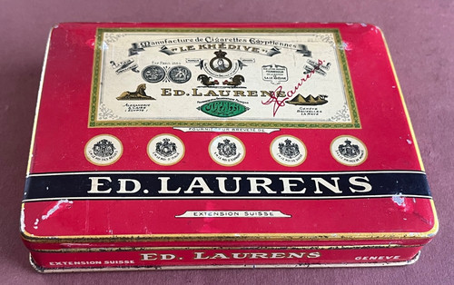 Alte blechdose für laurens - für, ed