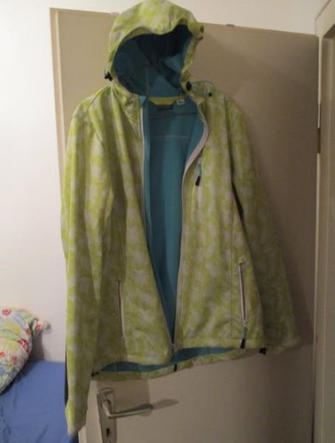 Hellgrün weiße jacke - jacke, mit