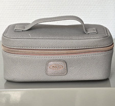 BRIC'S Kulturbeutel Qatar Business, Grau Kunstleder, Luxus Tasche Monte Vibiano