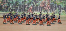 antike Zinnfiguren - franz. Musikkorps 1870/71, 35mm - alte Offizin
