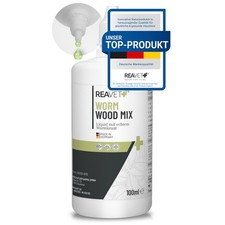 REAVET Wurm-Kraut Liquid 100ml für Hunde, Katzen, Haustiere mit echtem Wurmkraut