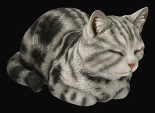 Gartenfigur Katze - Schlafende