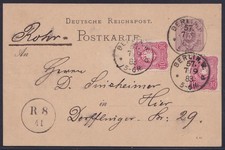 75473) BERLIN 1883 Ganzsache