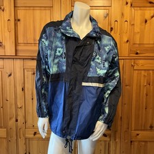 Vintage regenjacke blau m - vintage,