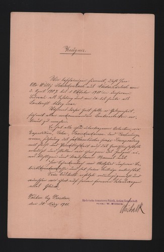 Deuben zeugnis 1911 - deuben,,