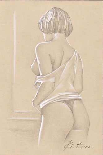 Akt nude naked - , nue