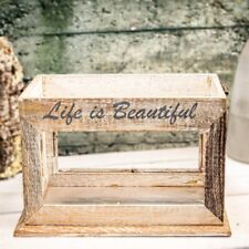 Gewächshaus, Klein, Life, Eckig, Deko  | Holz, Glas, Beige | H 21,5 x B 30,5 cm