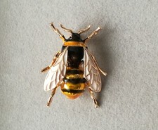 Bienen Brosche Gold Honig Biene Imker Imkerei Schmuck Ausdauer Fleiß Krafttier