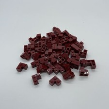 60x Mauersteine Ecke 2x2 Rot