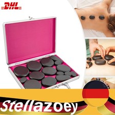 Massage-Set mit heißen Steinen Groß Erwärmer Heater Box Stein mit Heizbox