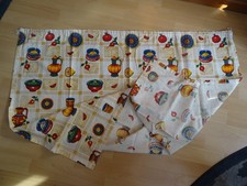 original 50er 60er Jahre Regal Vorhangstoff Küche Vintage