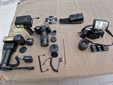 Fotoausrüstung Canon EOS 1000, Revueflex, Objektive, Blitzlichter, Zubehör