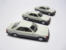 Wiking Set 143-4 A Mercedes 300 CE W124 Coupé grauweiß - 3 gleiche Modelle