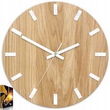 Holz Wanduhr Eiche 33cm Funk